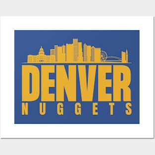 Denver City Nuggets Basketball Posters and Art